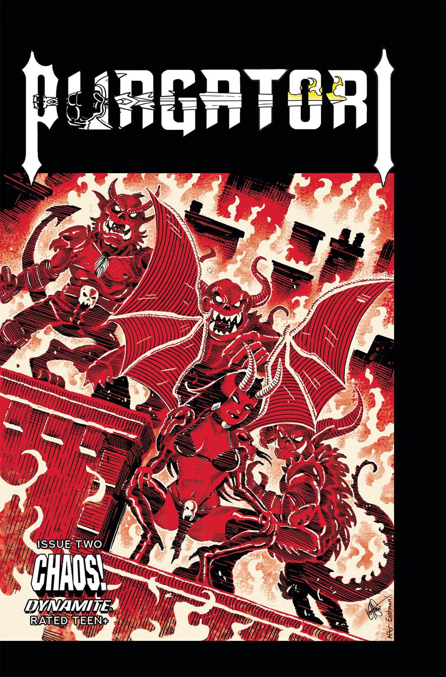 Purgatori Vol 4 #2 Cover J Variant Ken Haeser TMNT Homage Cover