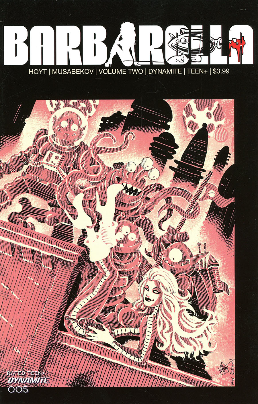 Barbarella Vol 2 #5 Cover M Variant Ken Haeser TMNT Homage Cover