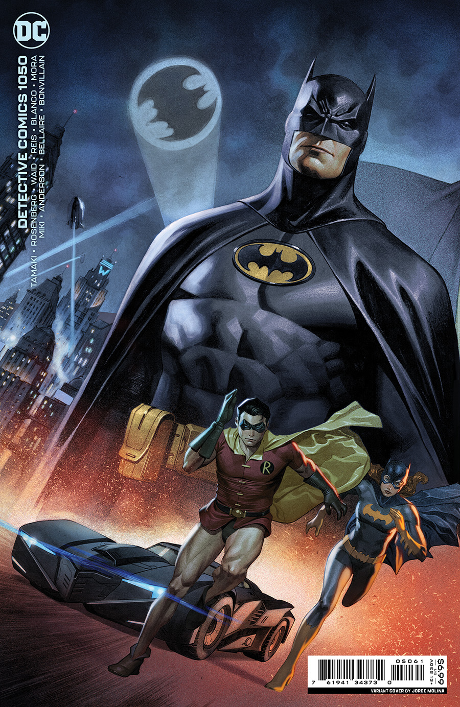 Detective Comics Vol 2 #1050 Cover E Variant Jorge Molina Connecting Legacy Batman Robin Batgirl Card Stock Cover
