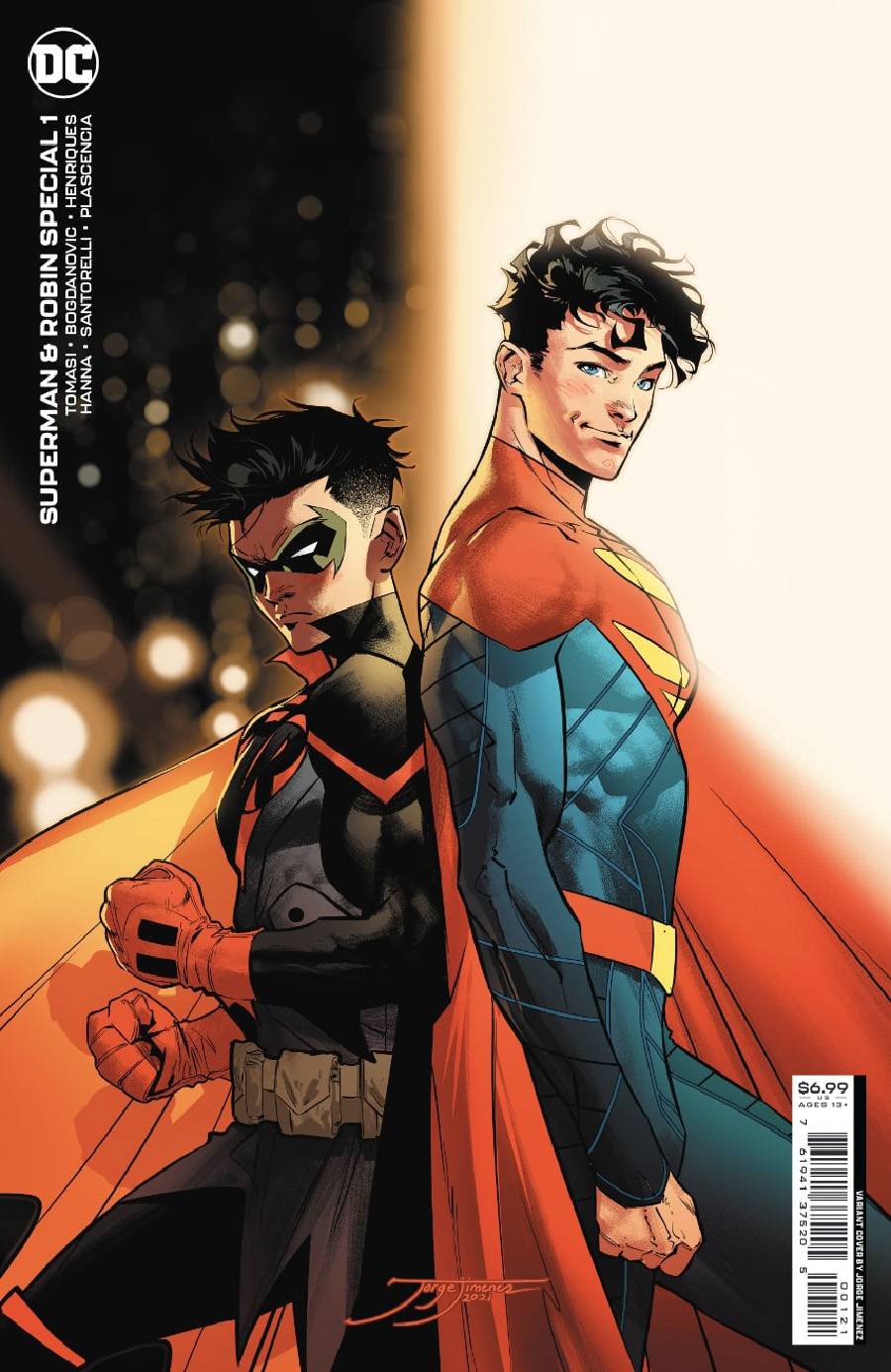 Superman & Robin Special #1 (One Shot) Cover B Variant Jorge Jimenez Card Stock Cover