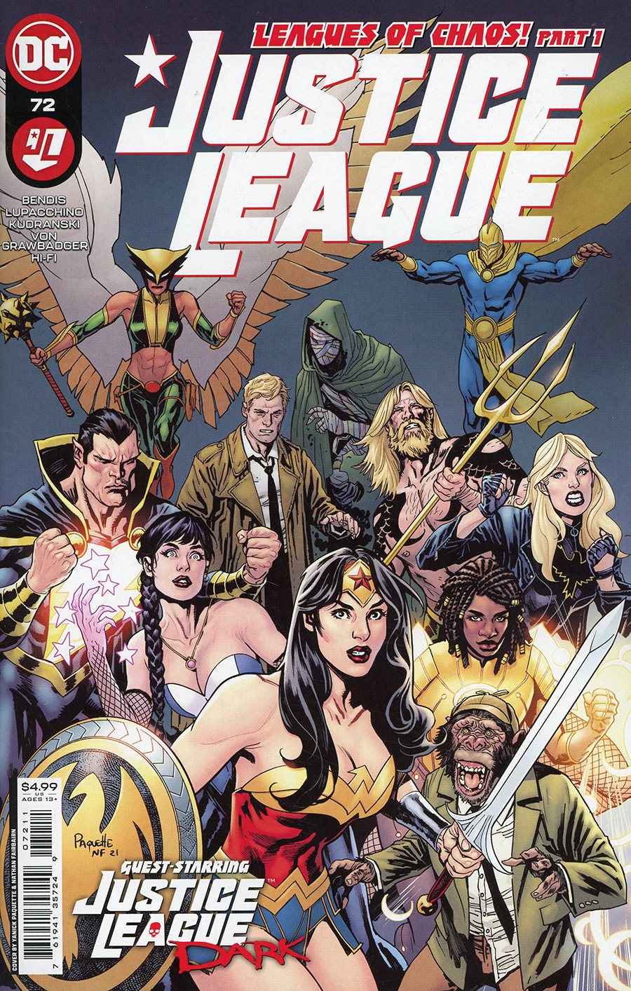 Justice League Vol 4 #72 Cover A Regular Yanick Paquette Cover