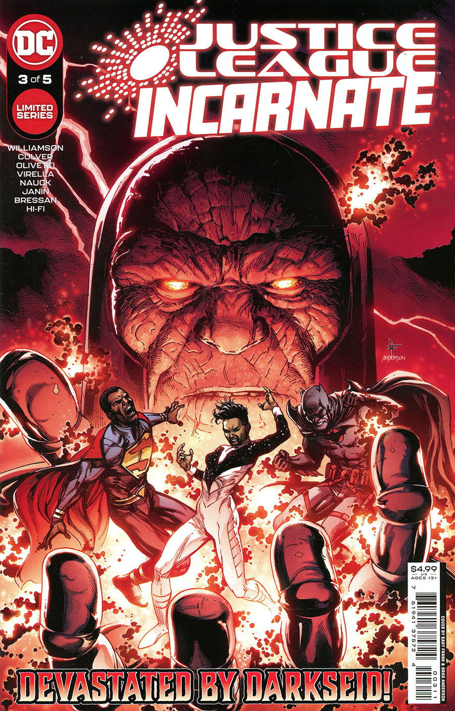 Justice League Incarnate #3 Cover A Regular Gary Frank Cover