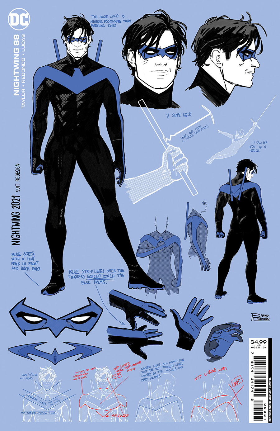 Nightwing Vol 4 #88 Cover C Incentive Bruno Redondo Card Stock Variant Cover