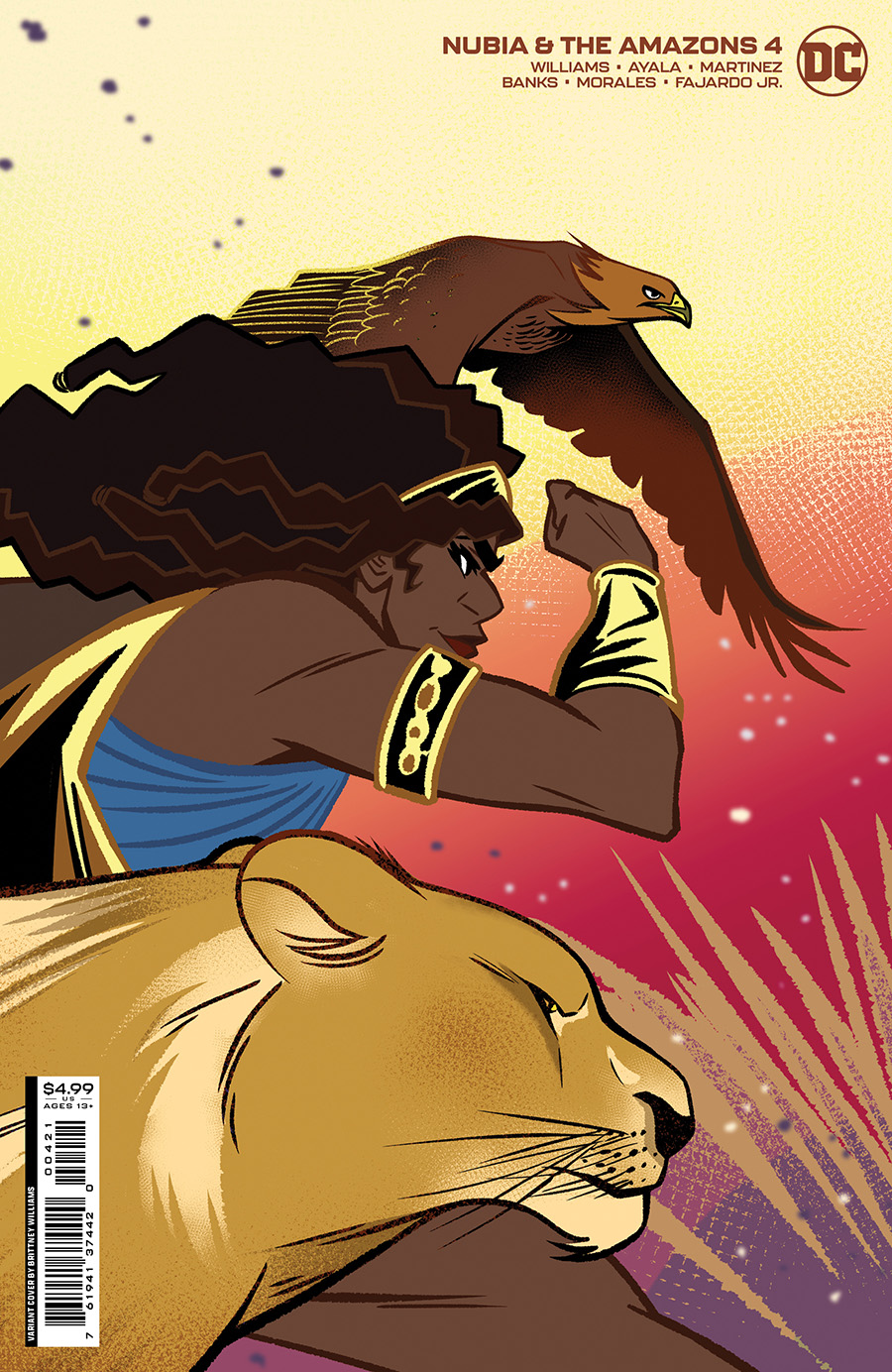 Nubia And The Amazons #4 Cover B Variant Brittney Williams Card Stock Cover