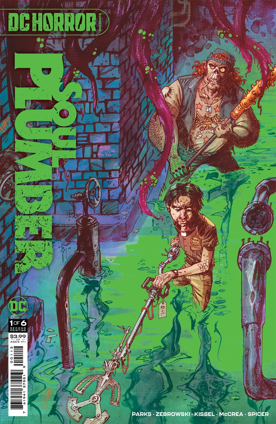 DC Horror Presents Soul Plumber #1 Cover D 2nd Ptg John McCrea Recolored Variant Cover