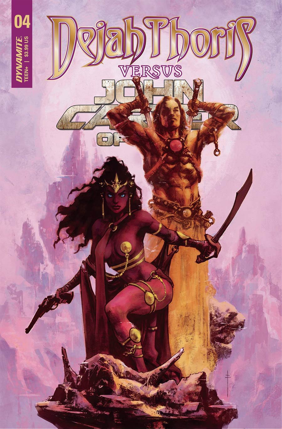 Dejah Thoris Versus John Carter Of Mars #4 Cover L Variant Sebastian Fiumara Cover