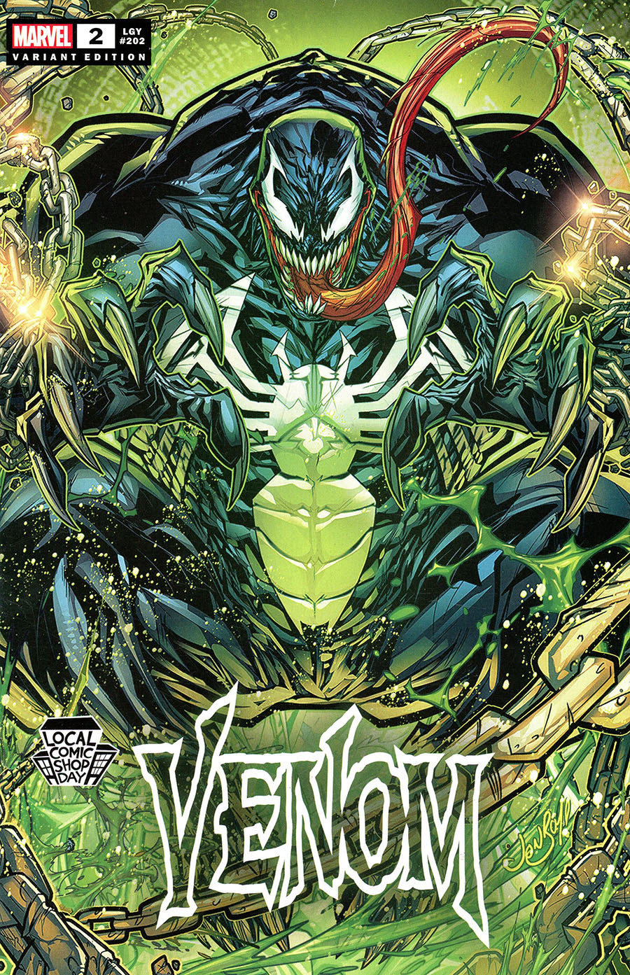 Venom Vol 5 #2 Cover D Variant Jonboy Meyers LCSD 2021 Cover (Limit 1 Per Customer)