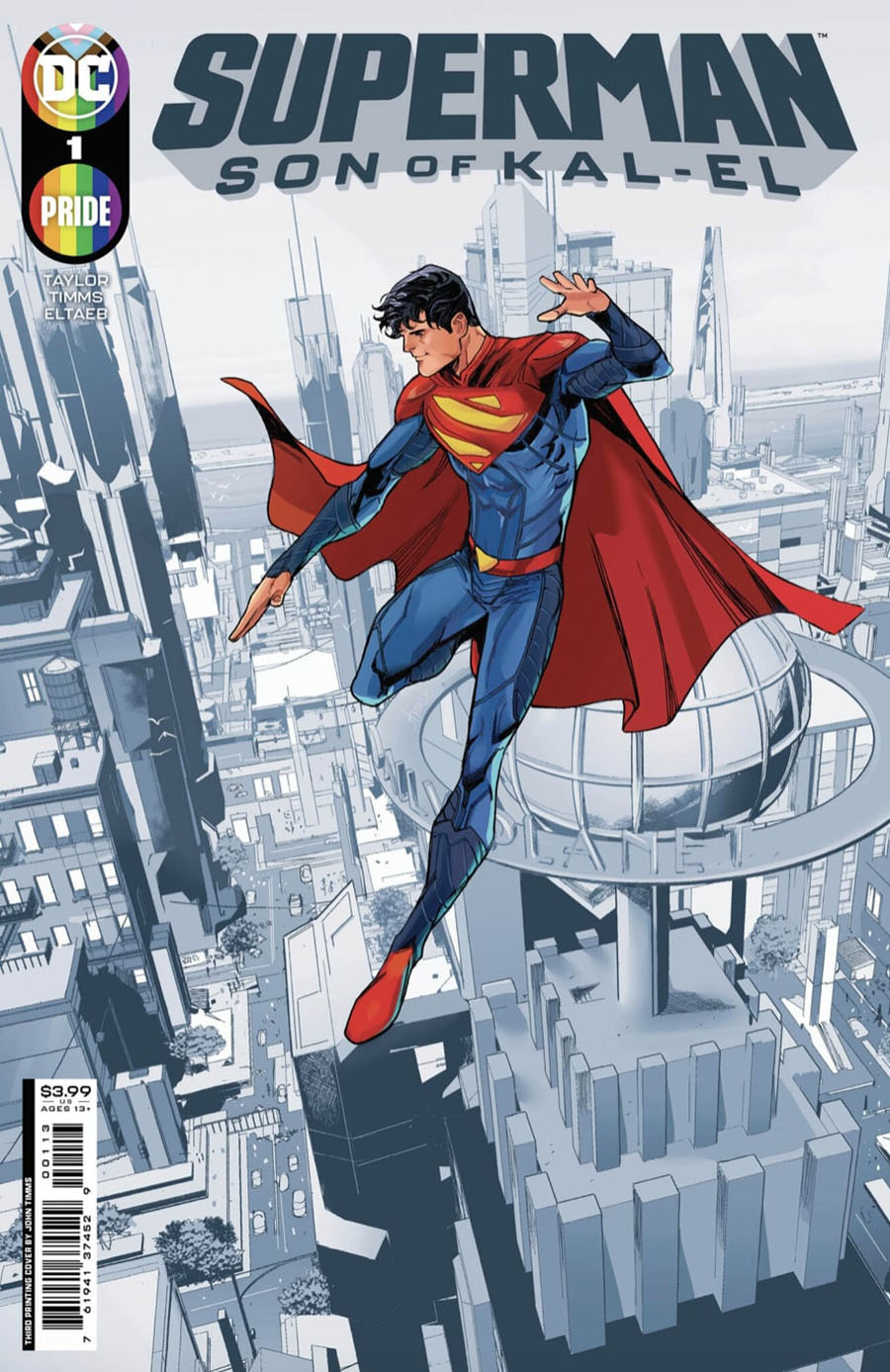 Superman Son Of Kal-El #1 Cover H 3rd Ptg John Timms Recolored Variant Cover