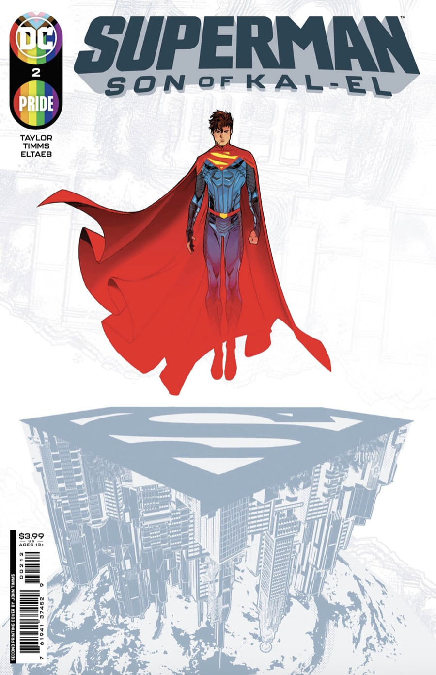 Superman Son Of Kal-El #2 Cover D 2nd Ptg John Timms Recolored Variant Cover