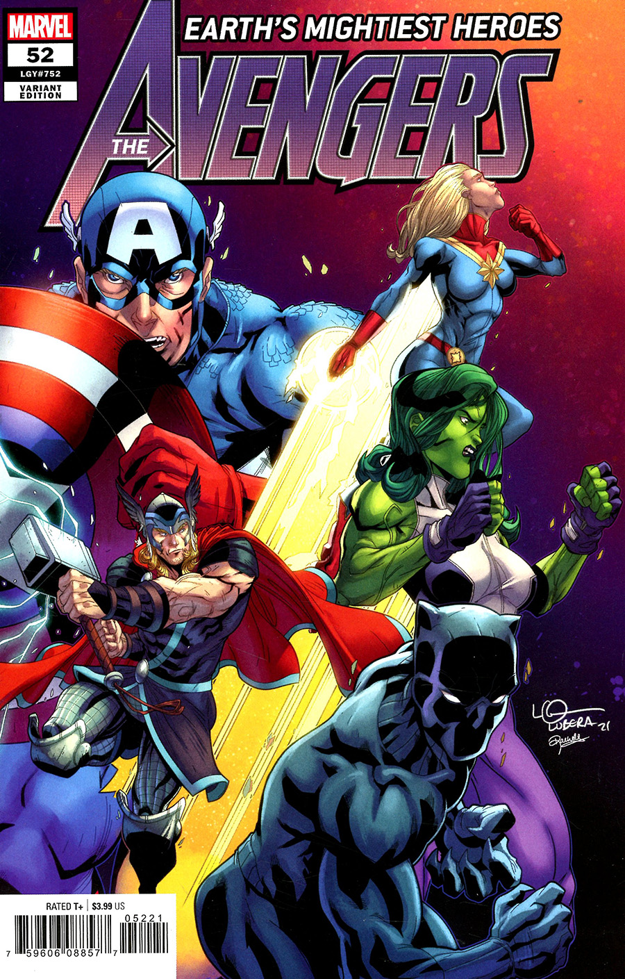 Avengers Vol 7 #52 Cover B Variant Logan Lubera Cover