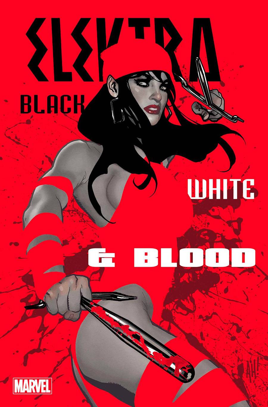 Elektra Black White & Blood #2 Cover A Regular Adam Hughes Cover