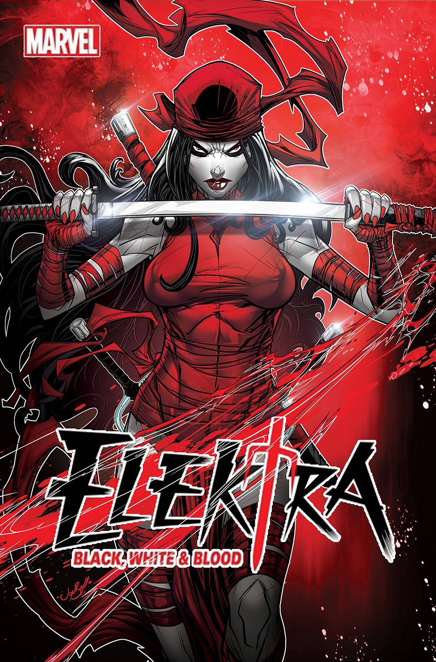 Elektra Black White & Blood #2 Cover B Variant Jonboy Meyers Cover