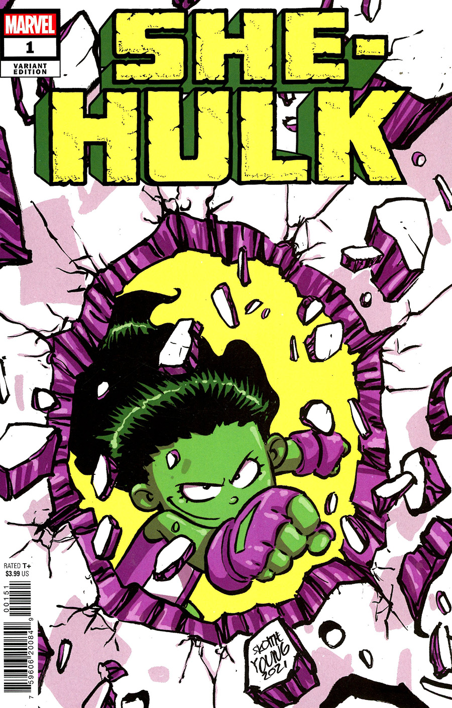 She-Hulk Vol 4 #1 Cover D Variant Skottie Young Cover