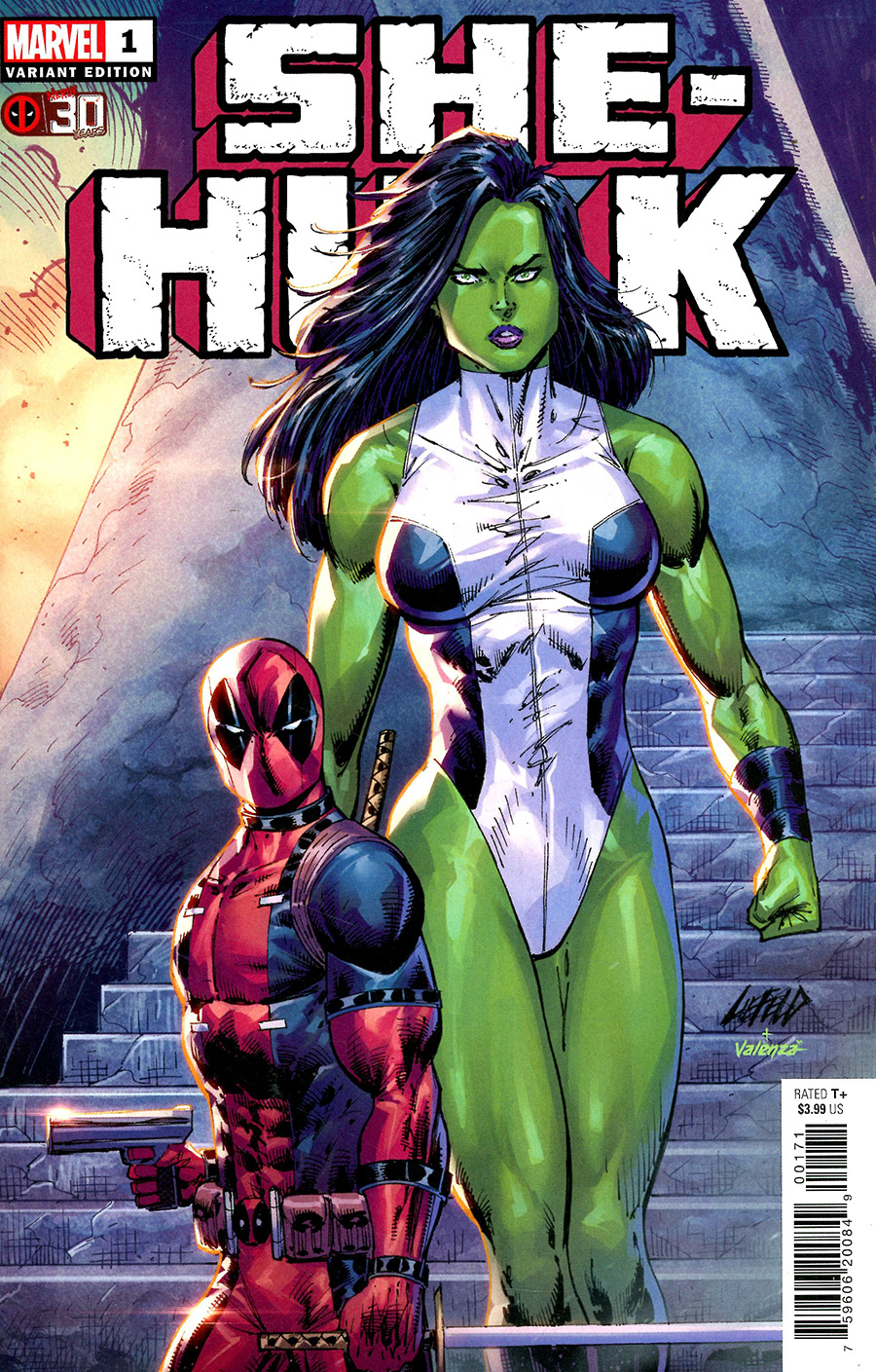 She-Hulk Vol 4 #1 Cover E Variant Rob Liefeld Deadpool 30th Anniversary Cover