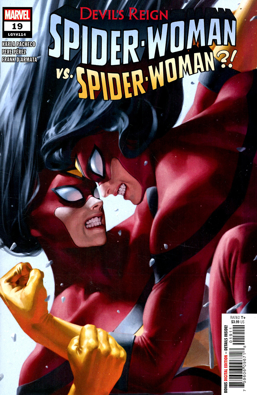Spider-Woman Vol 7 #19 Cover A Regular Junggeun Yoon Cover (Devils Reign Tie-In)