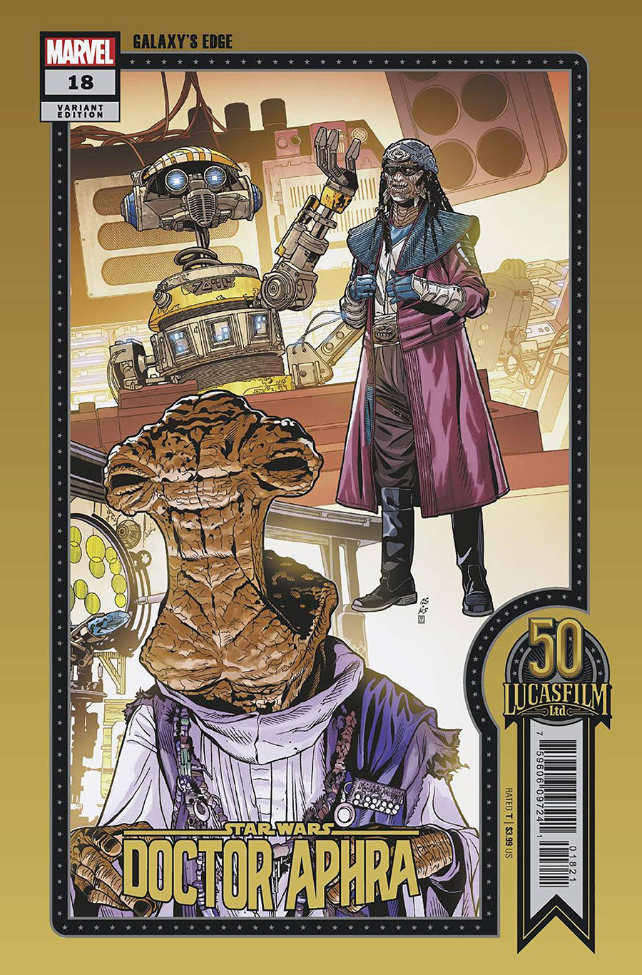 Star Wars Doctor Aphra Vol 2 #18 Cover B Variant Chris Sprouse Lucasfilm 50th Anniversary Cover