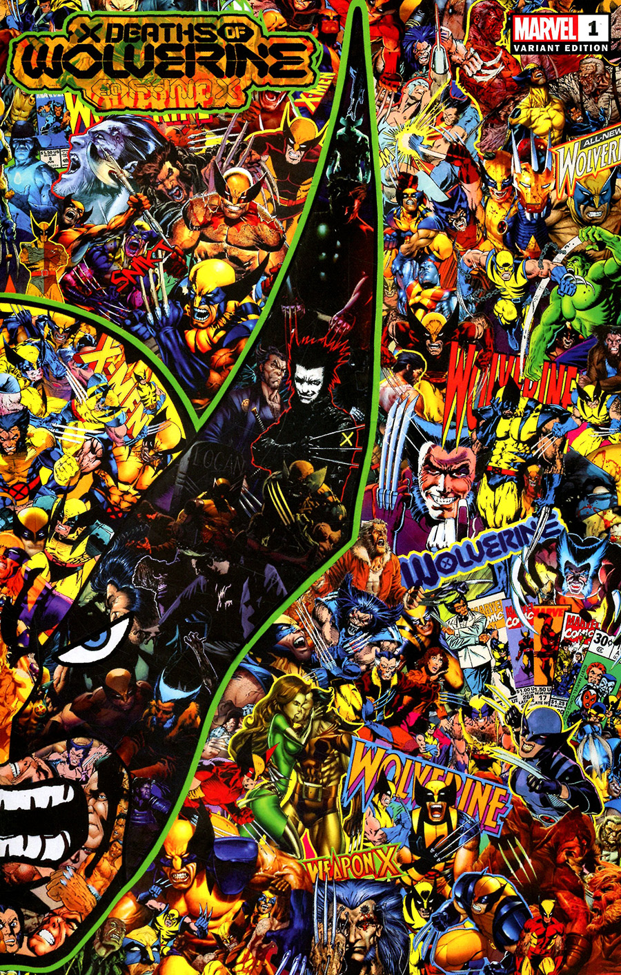 X Deaths Of Wolverine #1 Cover E Variant Mr Garcin Connecting Collage Cover