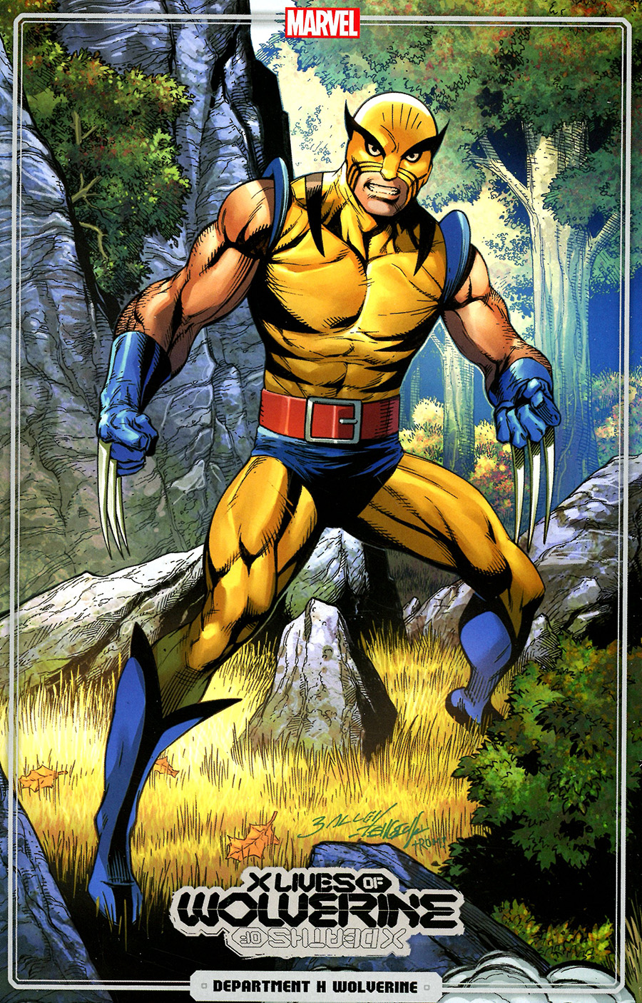 X Lives Of Wolverine #1 Cover D Variant Mark Bagley Trading Card Cover
