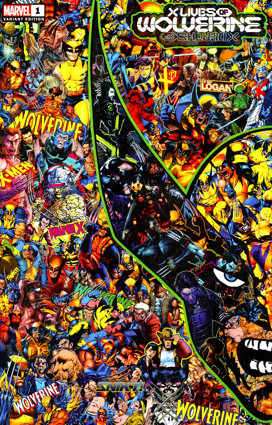 X Lives Of Wolverine #1 Cover E Variant Mr Garcin Connecting Collage Cover