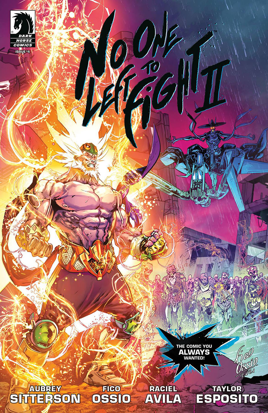 No One Left To Fight II #4 Cover A Regular Fico Ossio Cover