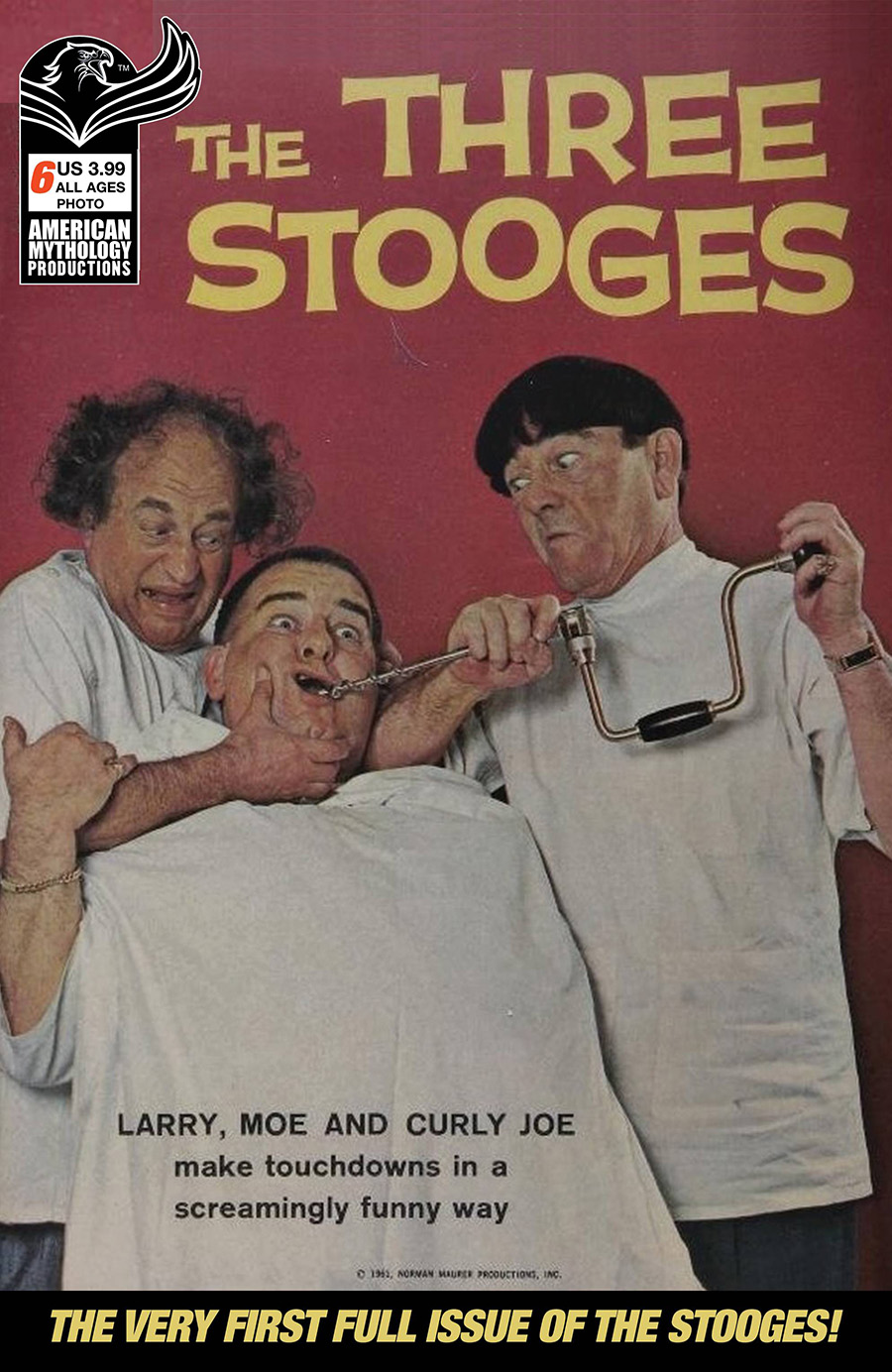 American Mythology Archives Three Stooges Dell 1961 #6 Cover A Regular Classic Photo Cover