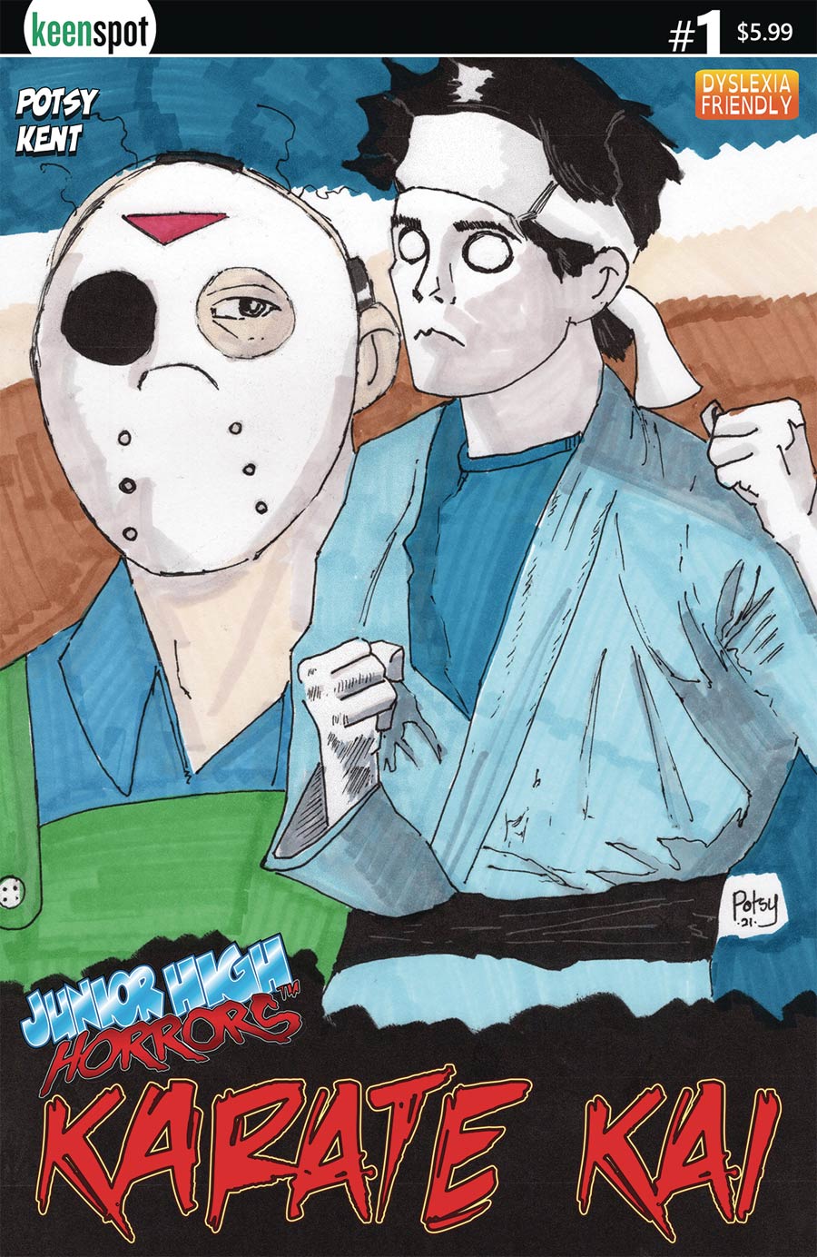 Junior High Horrors Karate Kai #1 Cover C Variant Rob Potchak Cover