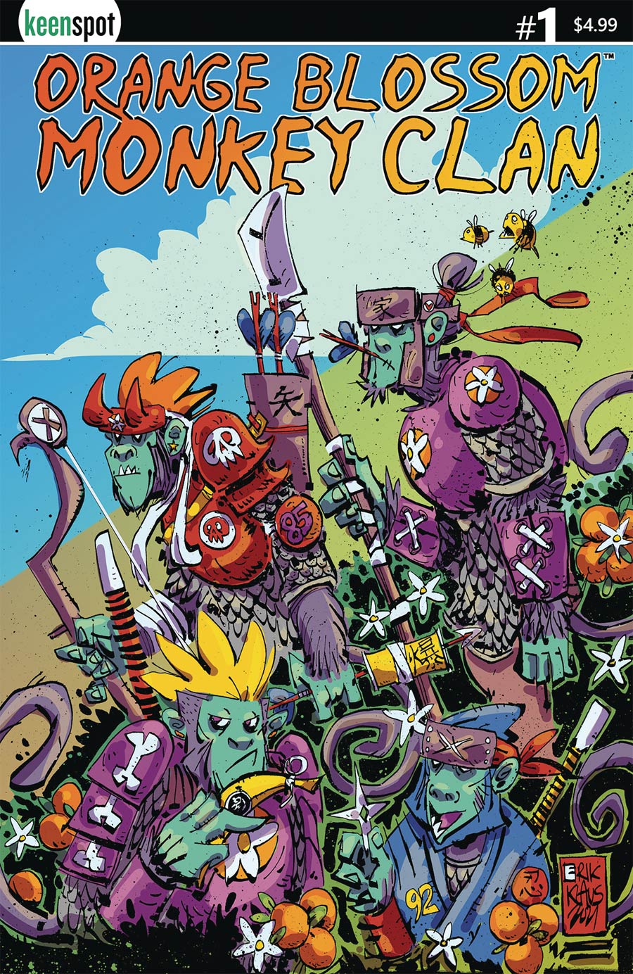 Orange Blossom Monkey Clan #1 Cover A Regular Erik Klaus Cover