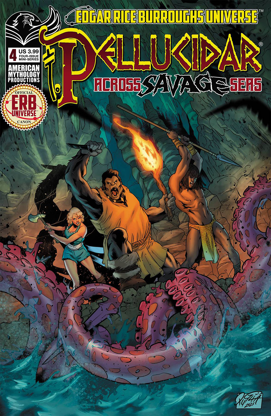 Pellucidar Across Savage Seas #4 Cover A Regular Mariana Puglia Cover