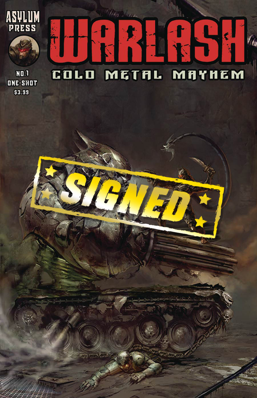 Warlash Cold Metal Mayhem #1 (One Shot) Cover B Signed Edition