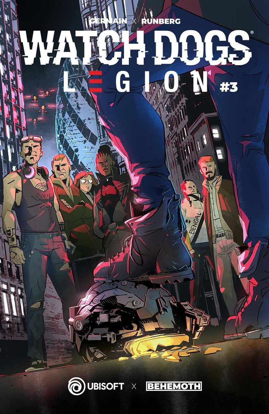 Watch Dogs Legion #3 Cover B Variant Alberto Massaggia Cover