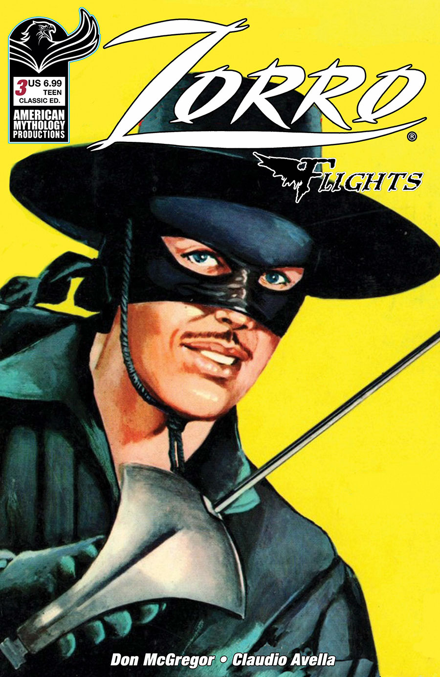 Zorro Flights #3 Cover B Variant Classic Cover