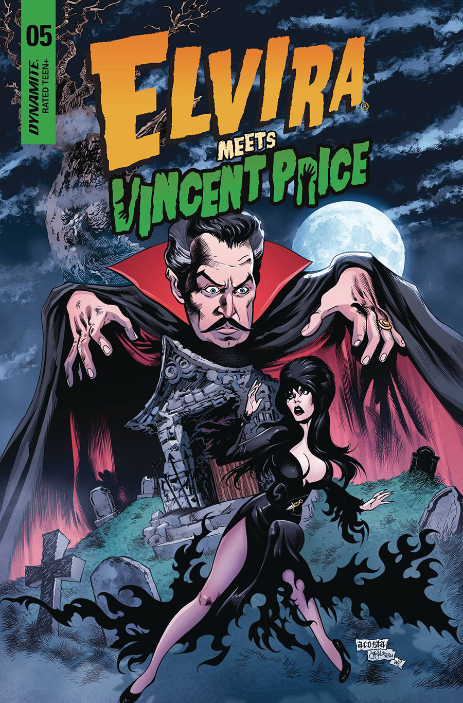 Elvira Meets Vincent Price #5 Cover A Regular Dave Acosta Cover