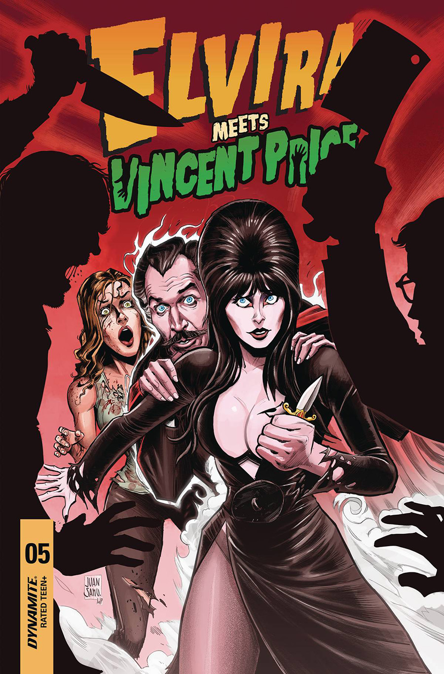 Elvira Meets Vincent Price #5 Cover B Variant Juan Samu Cover