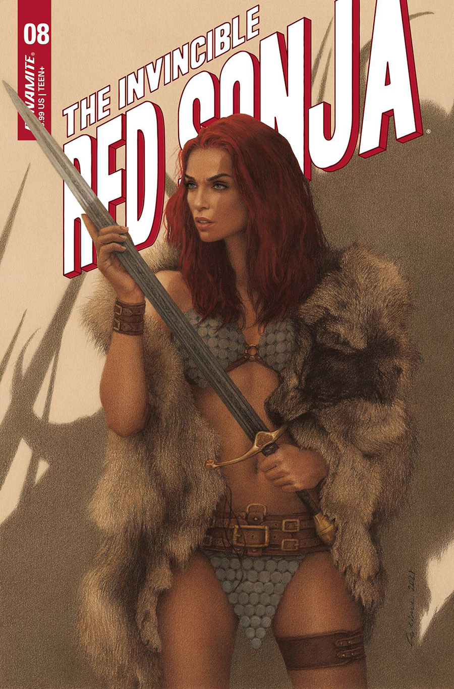 Invincible Red Sonja #8 Cover C Variant Celina Cover