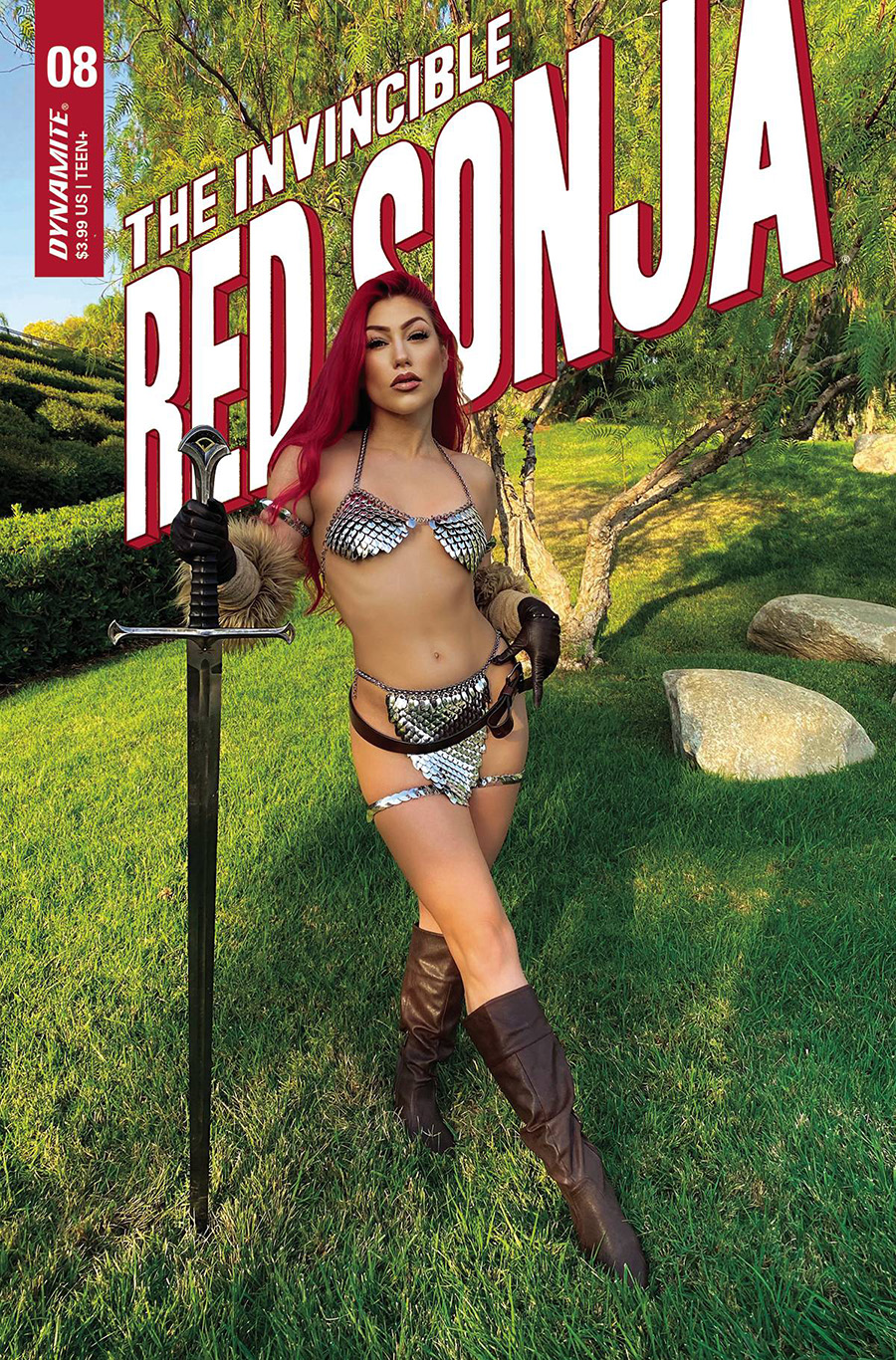 Invincible Red Sonja #8 Cover E Variant Rachel Hollon Cosplay Photo Cover