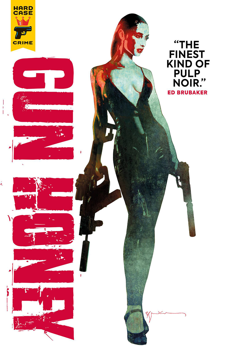 Hard Case Crime Gun Honey TP Book Market Bill Sienkiewicz Cover