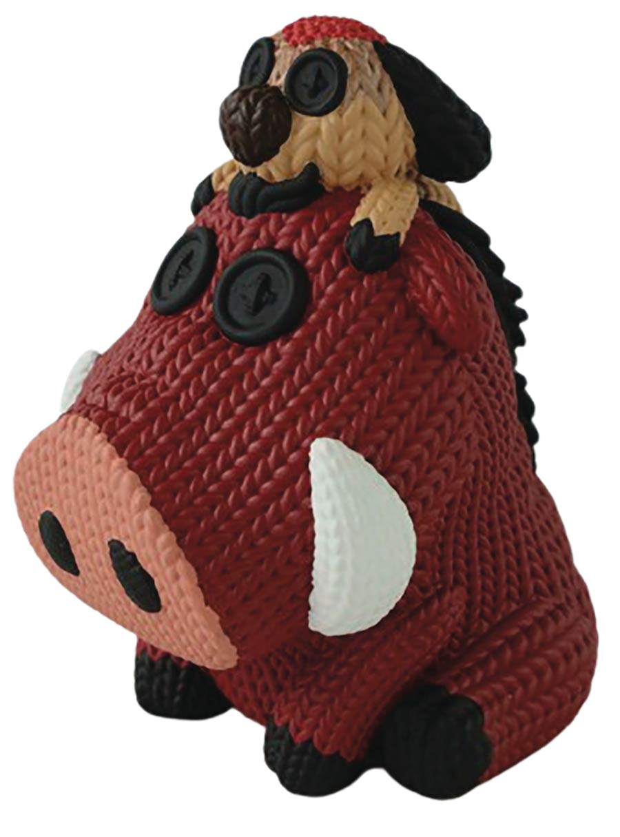 Lion King Handmade By Robots 6-Inch Vinyl Figure - Pumbaa And Timon