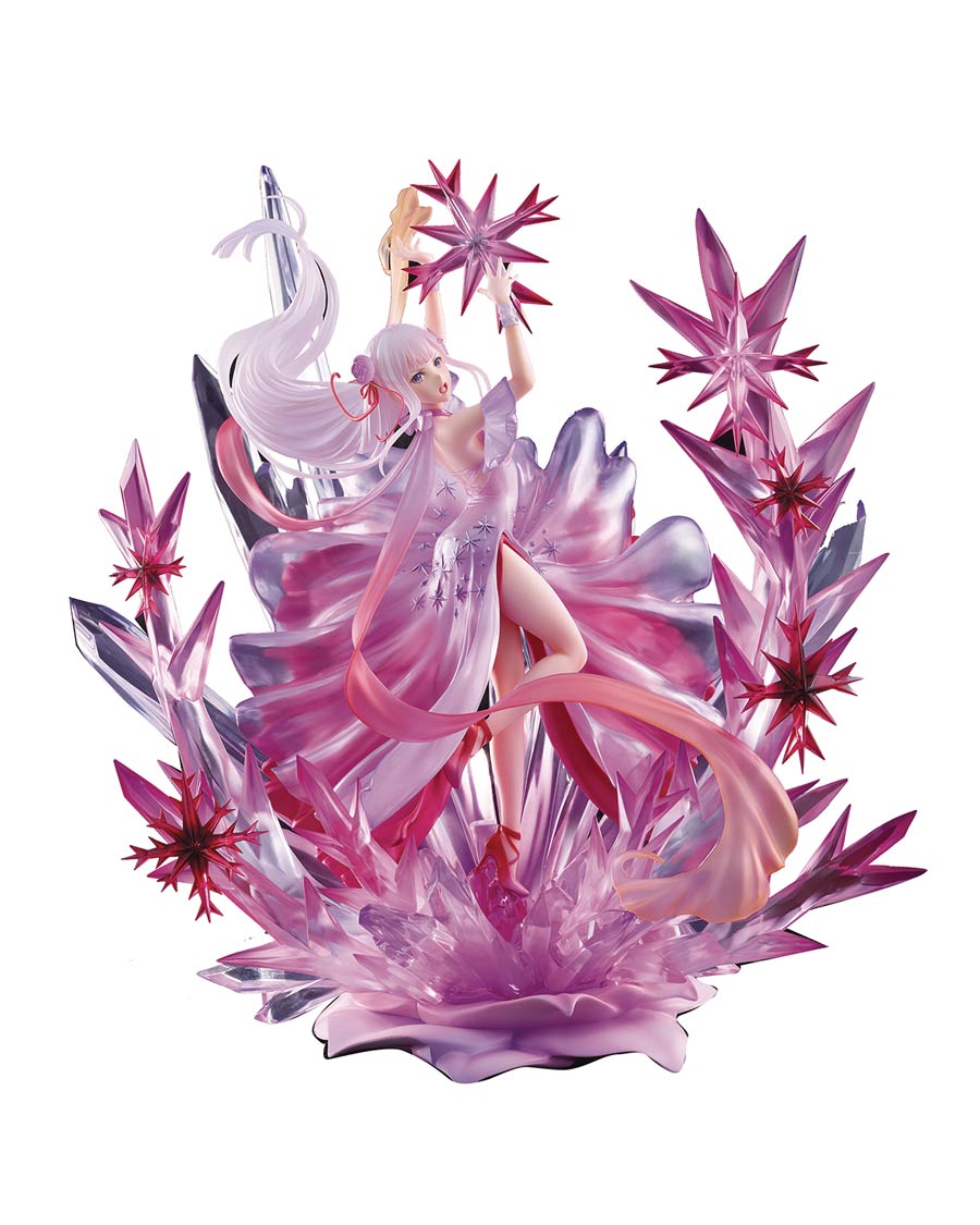 ReZero Starting Life In Another World Emilia Crystal Dress 1/7 Scale PVC Figure