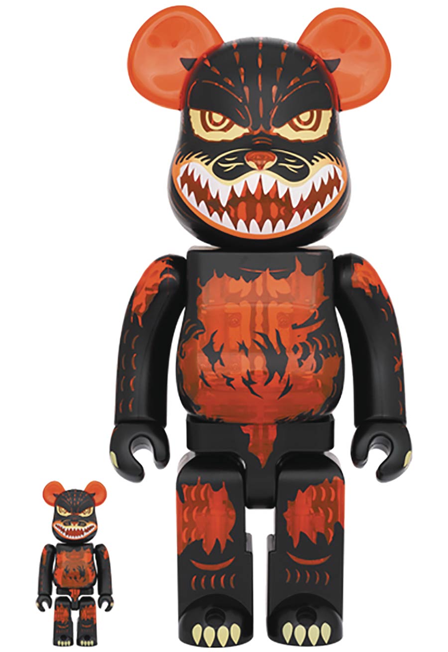 Godzilla vs Destoroyah Godzilla Meltdown 100 Percent & 400 Percent 2-Pack Bearbrick