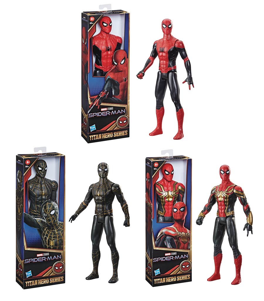 Spider-Man No Way Home Titan Hero 12-Inch Action Figure Assortment Case 202101