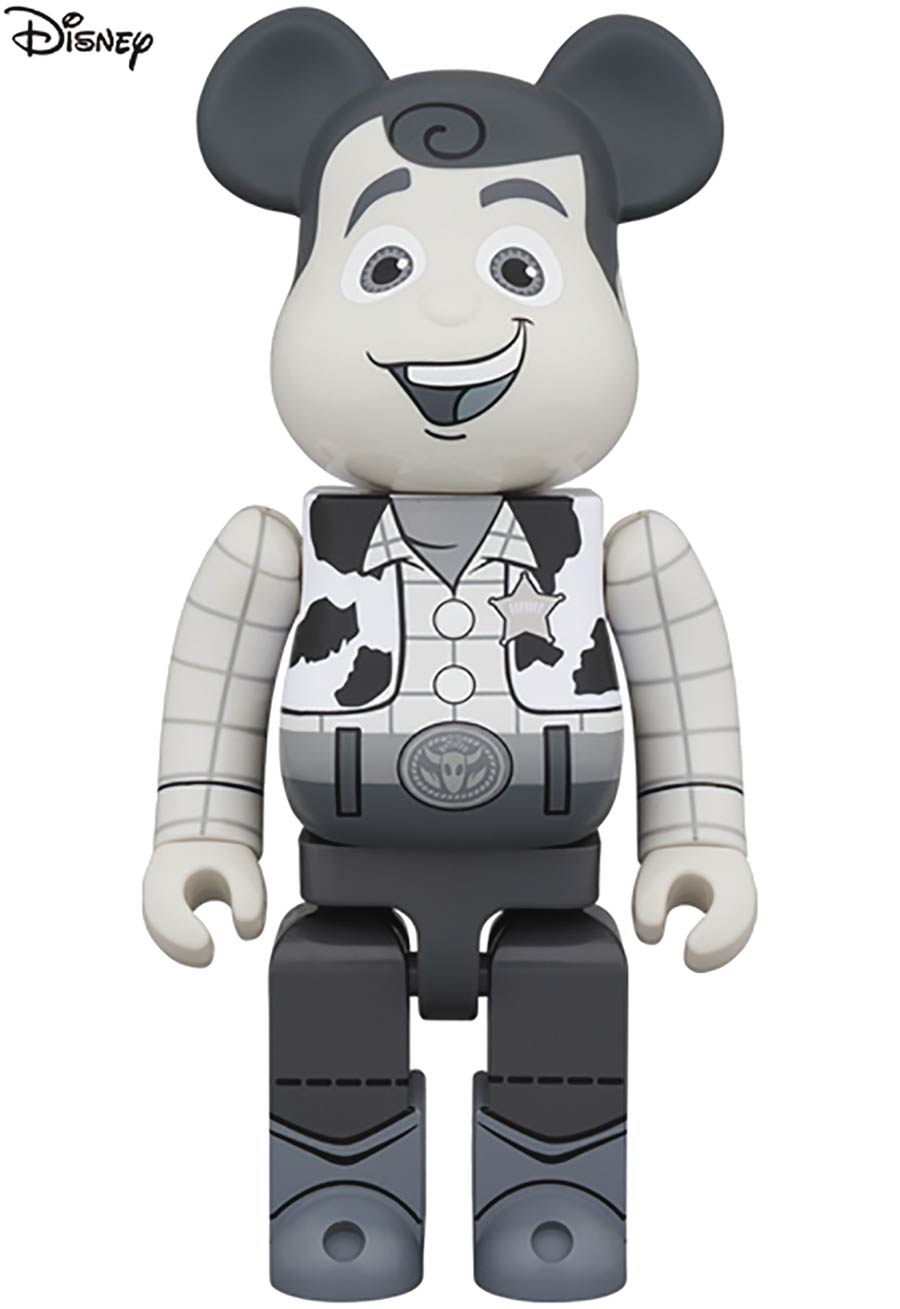 Toy Story Woody Black & White 1000 Percent Bearbrick