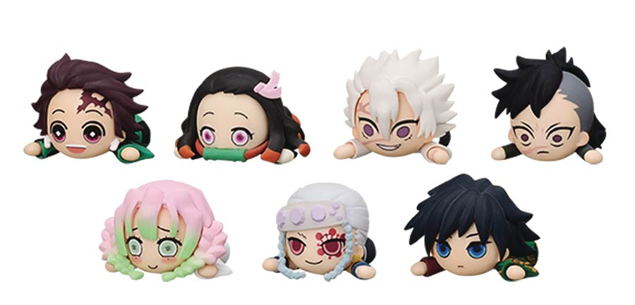 Demon Slayer Kimetsu No Yaiba Lay-Down Puchi Vol 1 Figure Set