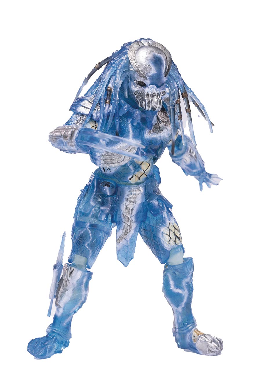 AvP Alien vs Predator Active Camouflage Celtic Predator Previews Exclusive 1/18 Scale Figure