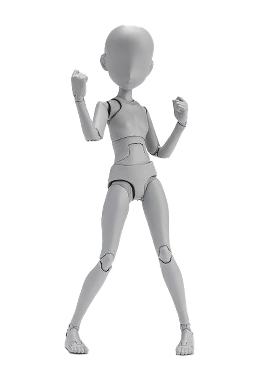 S.H.Figuarts Body Chan (Woman) - Ken Sugimori Edition - DX Set (Gray Color Ver.) Action Figure