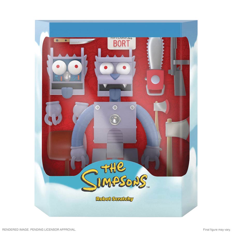 Simpsons Ultimates Figure - Robot Scratchy