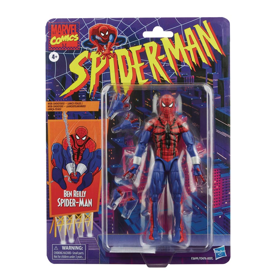 Spider-Man Legends Retro Ben Reilly 6-Inch Action Figure Case