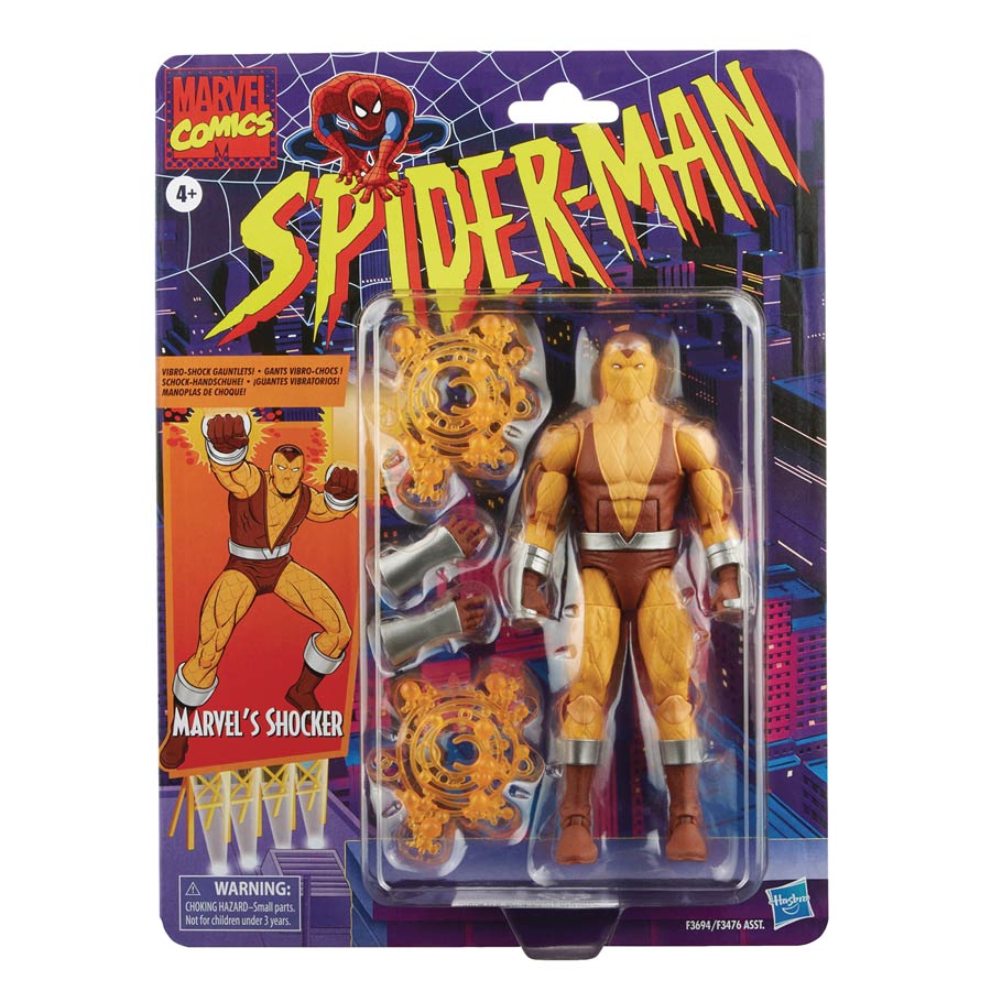 Spider-Man Legends Retro Shocker 6-Inch Action Figure Case