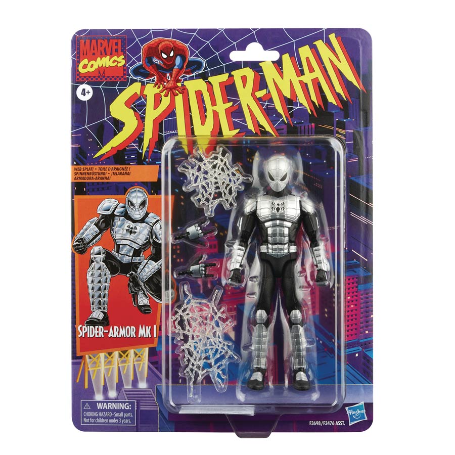 Spider-Man Legends Retro Spider-Armor Mk1 6-Inch Action Figure Case