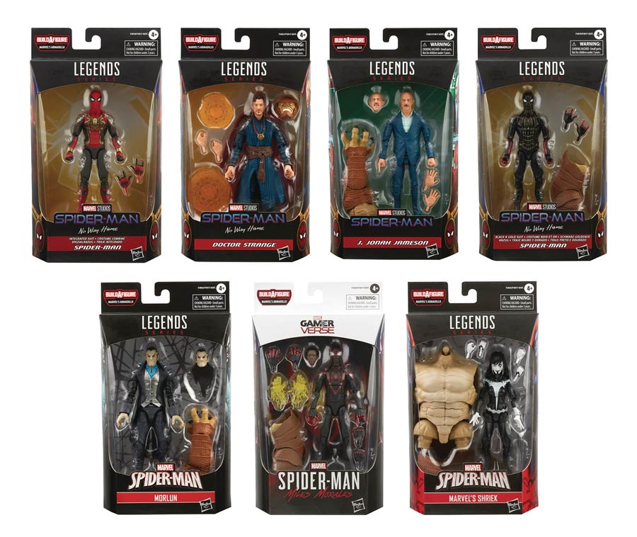 Spider-Man No Way Home Legends 6-Inch Action Figure Assortment Case 202101