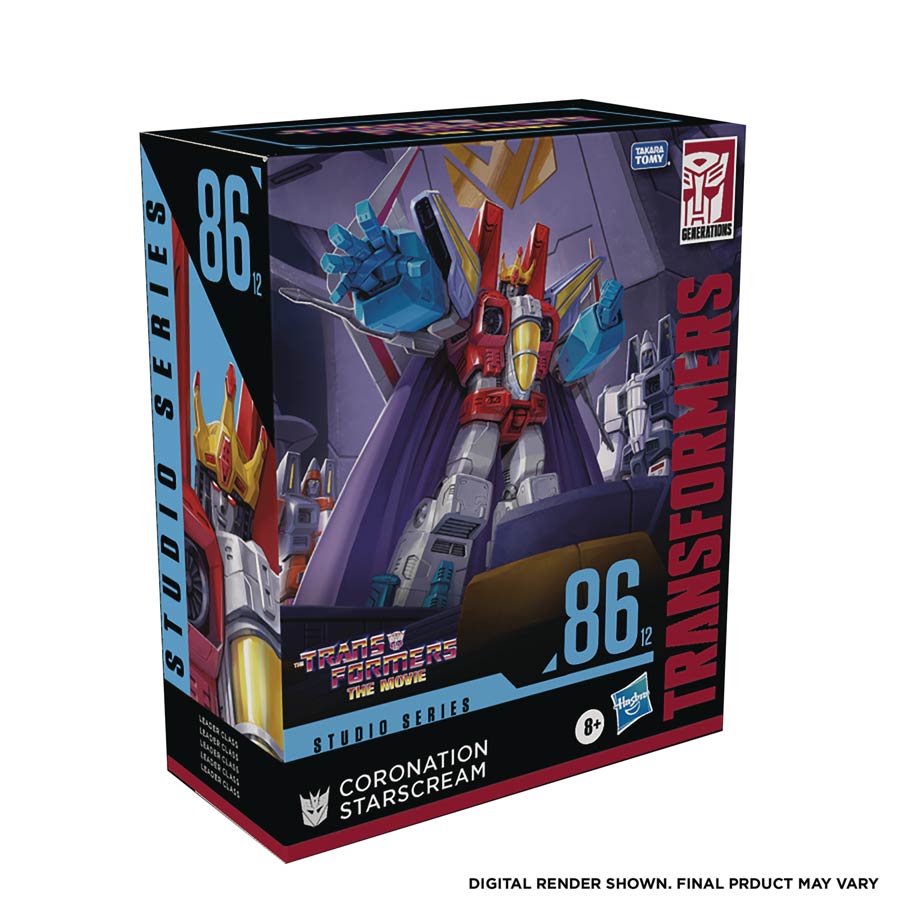 Transformers Generations Studio Series Starscream 1986 Leader-Class Action Figure